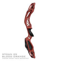 MYBO - Poign&eacute;e Barebow MYKAN 25" CERAKOTE DROITIER (RH) BLOOD ORANGE