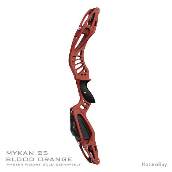 MYBO - Poign�e Barebow MYKAN 25" CERAKOTE GAUCHER (LH) BLOOD ORANGE