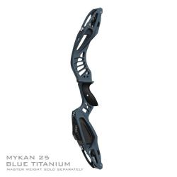MYBO - Poign&eacute;e Barebow MYKAN 25" CERAKOTE DROITIER (RH) BLUE TITANIUM