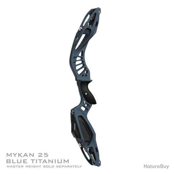 MYBO - Poign�e Barebow MYKAN 25" CERAKOTE DROITIER (RH) BLUE TITANIUM