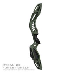 MYBO - Poign&eacute;e Barebow MYKAN 25" CERAKOTE GAUCHER (LH) FOREST GREEN