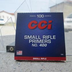 100 amorces CCI 400 Small Rifle