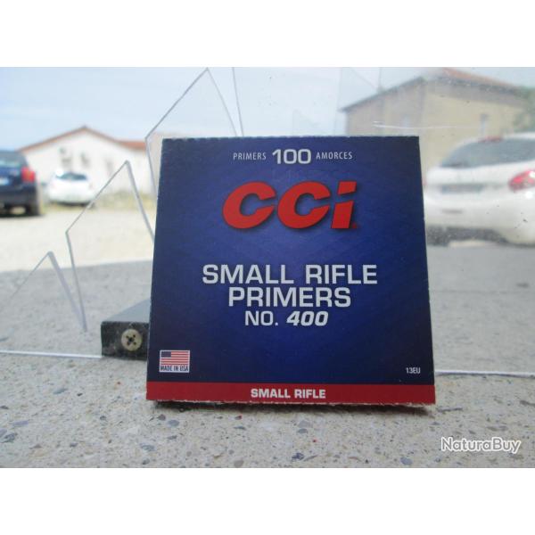 100 amorces CCI 400 Small Rifle