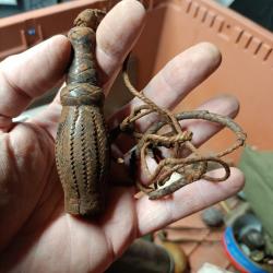 Dragonne ancienne en cuir