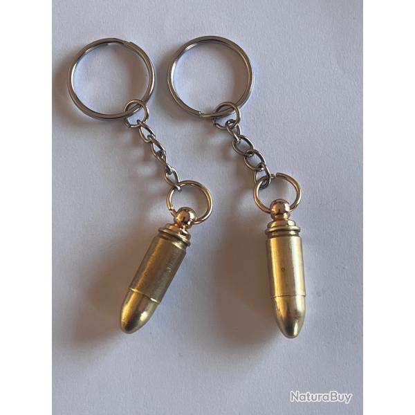 Porte cl�s / pendentif balle 9mm 9x19 luger