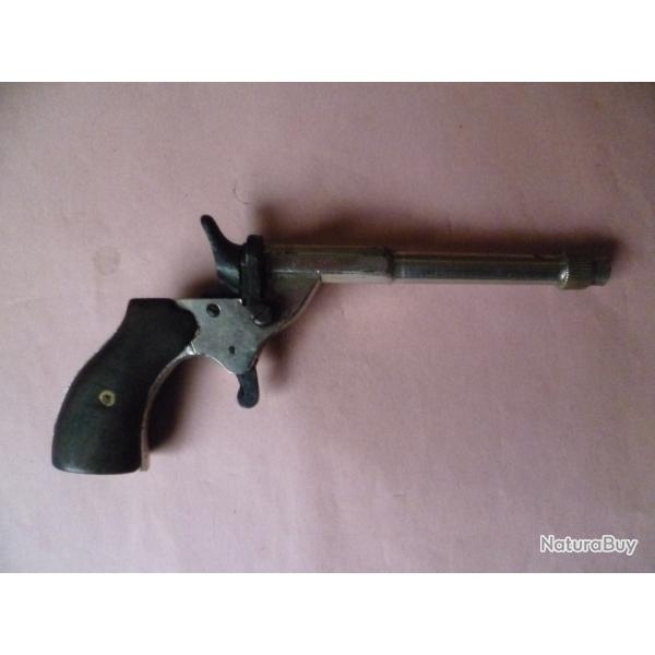 BEAU PISTOLET DE CYCLISTE CHROME EN CALIBRE 6 MM (AUSSI 5.5 MM),TR�S BON ETAT