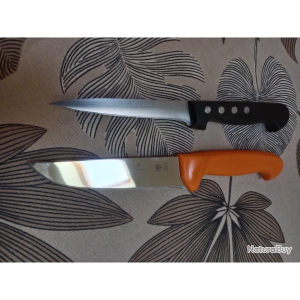 Un couteau de boucher victorinox + un d�sosseur bargoin l enclume