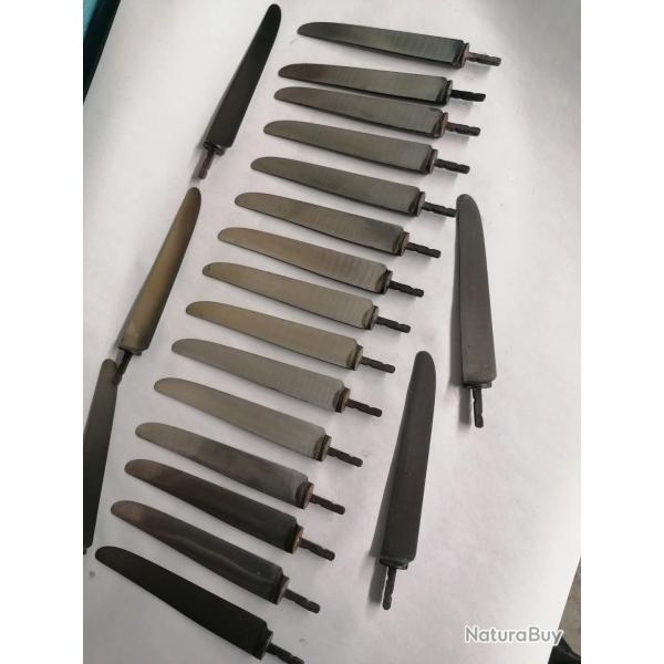 X20 Lames anciennes coutellerie thiers
