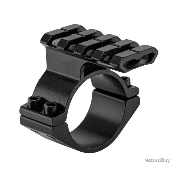 Support de montage optique rond Lensolux avec rail Picatinny - �30mm et insert �25.4mm