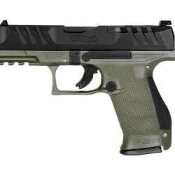 PISTOLET PIST PDP COMPACT WALTHER 4'' CAL 9X19, 15 COUPS - OD GREEN
