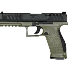 PISTOLET PIST PDP FULL SIZE WALTHER 5'' CAL 9X19, 18 COUPS - OD GREEN