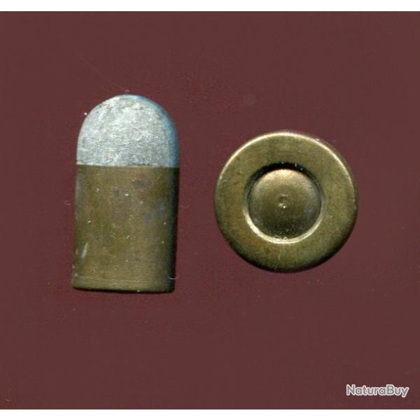 12 mm Revolver Pidault & Cordier - Tr�s rare et tr�s ancienne cartouche brevet�e en 1859