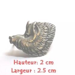 Insigne T&ecirc;te de sanglier Ardennais 6a.