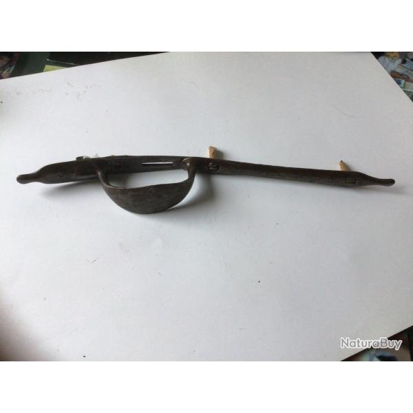 VENDU PAR LE-CUIRASSIER N�12  PONTET COMPLET DE FUSIL OU MOUSQUETON A SILEX AN 9 / 1777 / 1822