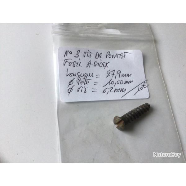 VENDU PAR LE-CUIRASSIER N�3 VIS DE PONTET DE FUSIL OU MOUSQUETON A SILEX AN 9 / 1777 / 1822