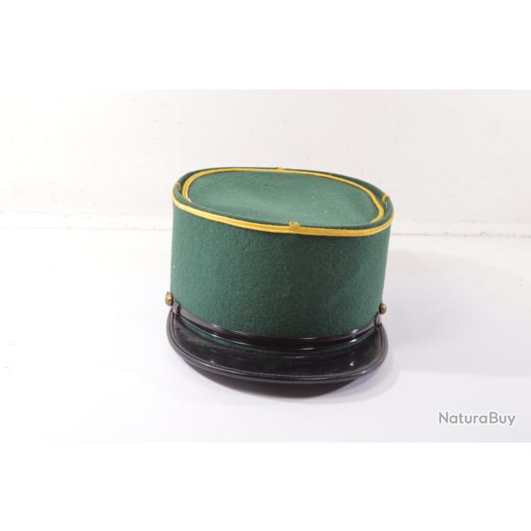 Ancien k�pi de garde chasse taille 60, bandeau ab�m�, usag�.