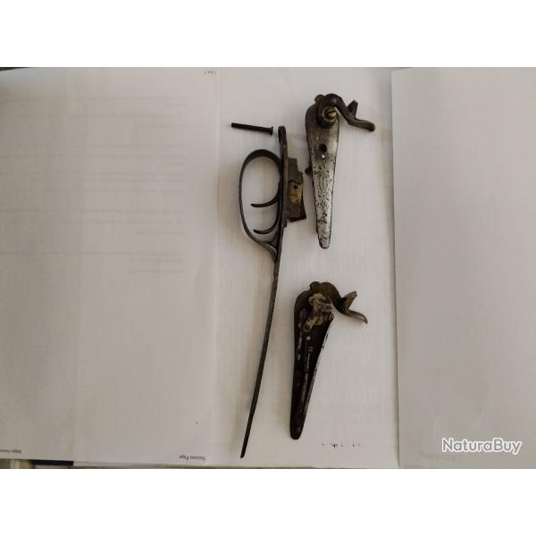 paire de platine fusil de chasse