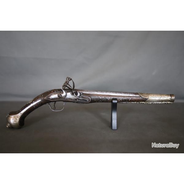 Pistolet � silex oriental - Travail des Balkans OttomanS, 19�me si�cle
