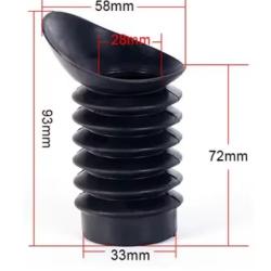 Cache Oculaire en Caoutchouc pour Lunette de Tir Extension Oculaire Anti-Reflet 93x58c33mm