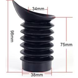 Cache Oculaire en Caoutchouc pour Lunette de Tir Extension Oculaire Anti-Reflet 98x34x38mm