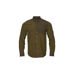 HARKILA LOGMAR LIGHTWEIGHT L/S SHIRT DARK OLIVE/WILLOW GREEN