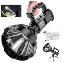 Enchere 1 euro : Lampe Puissante Projecteur LED &Eacute;tanche Rechargeable