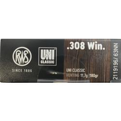 308 WIN RWS UNI 11.7G 180GR