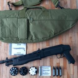 HDB 68 HOME DEFENSE BLASTER 16 COUPS 16J SEMI AUTOMATIQUE PACK PR&Ecirc;T &Agrave; TIRER + HOUSSE