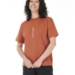 Tee Shirt Femme en Coton Picture Yovel Tee Orange