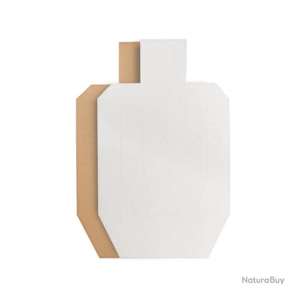 CARDBOARD SRA TARGET TAN/WHITE - 100 PCS./PACK