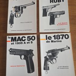 Livres militaria : Revolvers et Pistolets (1870, 1892, MAC 50, Star & Ruby)