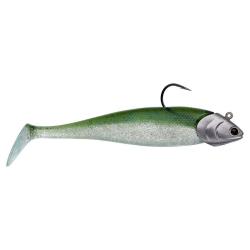 Leurre souple ILLEX Nitro shad 90 + head 10g Green sprat