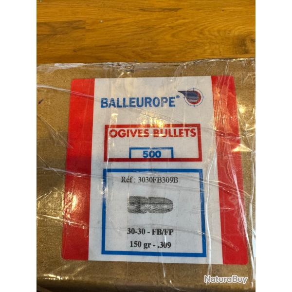 Environ 390 Ogives 30-30 Balleurope plomb