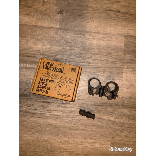 Law tactical folder gen 3 / adaptateur crosse pliante ar 15 / m16