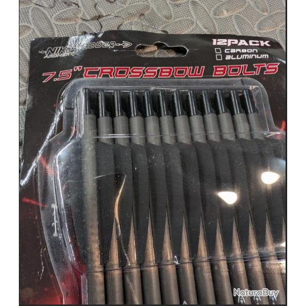 Nik archery adder, trait carbone arbalete ADDER par 12 , 7.5"