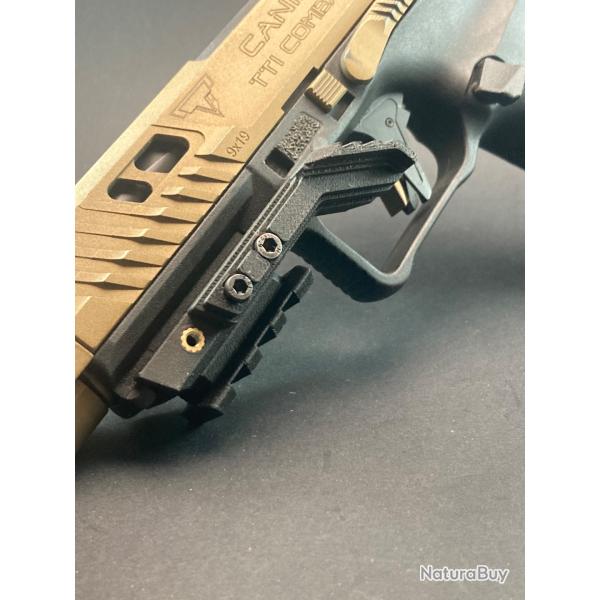 Repose Pouce Universel R�glable en PLACF(Fibre de carbone) Avec Rail Picatinny