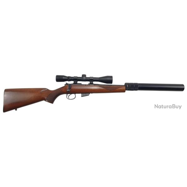 FOIRE OCCASION - CARABINE CZ 452-2E ZKM AMERICAN CAL.17hmr + LUNETTE 6x40 + MODERATEUR