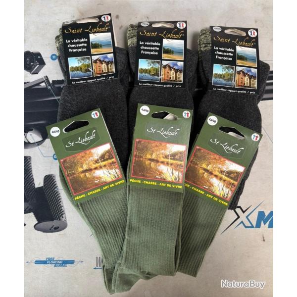 magnifique lot de 6 paires de chaussettes chaude St Liebault 43/46 aux encheres lot lilo BIS