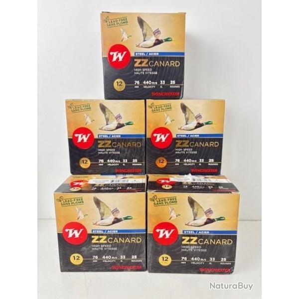 175 Cartouches Winchester ZZ canard CAL 12 Acier N�6