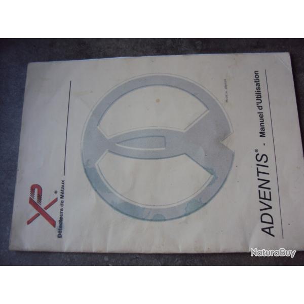 Manuel d'utilisation d�tecteur  m�taux Adventis  XP