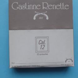REF 46 - ANCIENNE BO&Icirc;TE CARTOUCHES DE CHASSE CAL 12 - GASTINNE & RENETTE - Plomb n&deg; 7