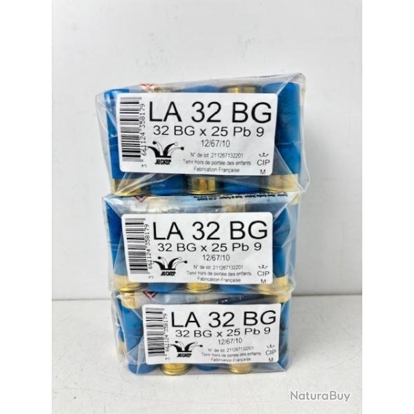 75 Cartouches Jocker Cal 12/67 32g BG N�9