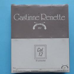 REF 47 - ANCIENNE BO&Icirc;TE CARTOUCHES DE CHASSE CAL 12 - GASTINNE & RENETTE - Plomb n&deg; 8