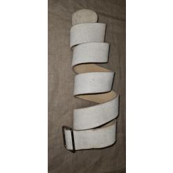 bretelle en buffle blanc pour Mousqueton,  Lebel,  ou autre ( 1.2.3.4)