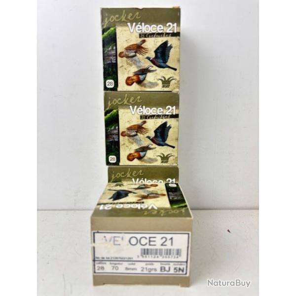 100 Cartouches Cal 28 Jocker Veloce 21 N�5