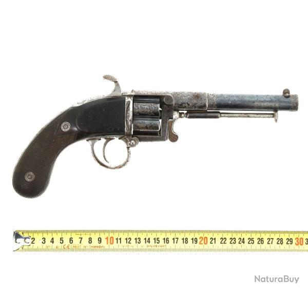 RARE REVOLVER SYSTEME DEVISME N�35 / FINITION LUXE GRAVE / TRES BEL ETAT