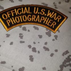 Patch tissu US Photographe   .(01)