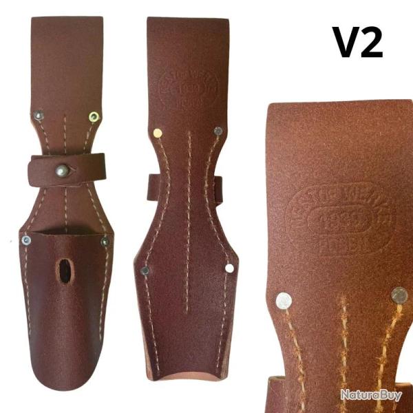 Etui � Gousset Ba�onnette Allemande 98K Marron - Militaria WW2 V2