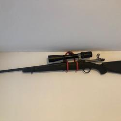Super Carabine noir  ruger M77 hawkeye , 30.06 spring , vendue compl&egrave;te avec lunette