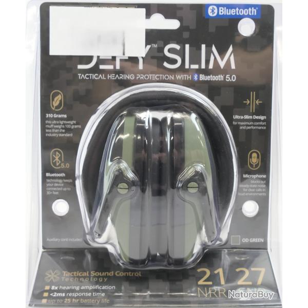 CASQUE ELECTRONIQUE ISOTUNES DEFY SLIM BLUETOOTH